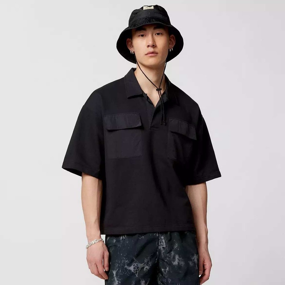 Standard Cloth Urban Outfitters Black‎ Utility Pocket Shirt Small Men's SS